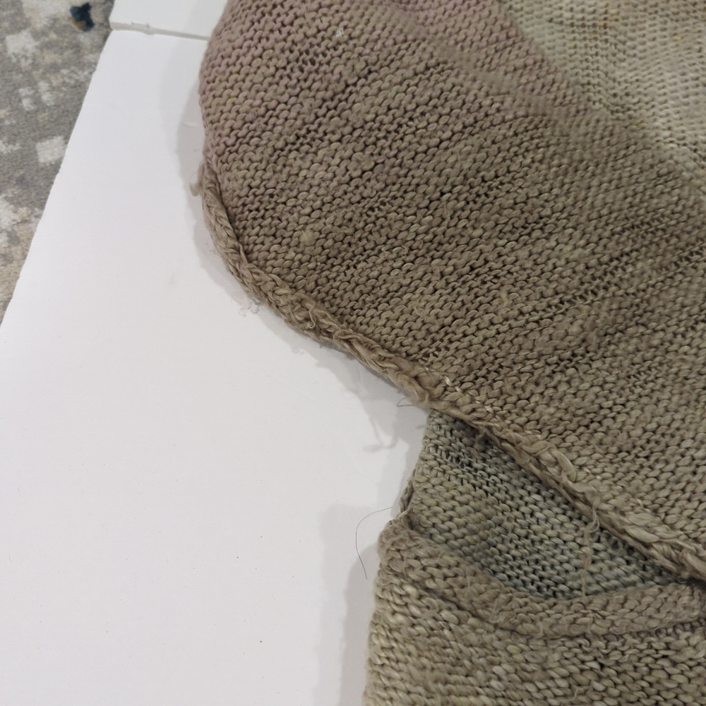 Kensie Pink Green Button Cardigan Chunky Knit - Women's Small Multicolor Heavy - Picture 9 of 16